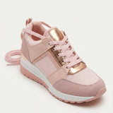 Women's Lace-Up Cushioned Platform Sneakers