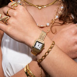 Women's Square Roman Numeral Quartz Watch