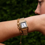 Women's Square Roman Numeral Quartz Watch