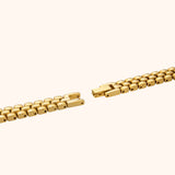 Women's Gold-Tone Japanese Quartz Stainless Steel Watch