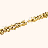 Women's Gold-Tone Quartz Watch, Adjustable Brass Bracelet