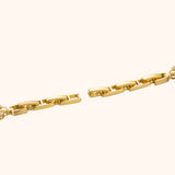 Women's Gold-Tone Watch with White 23mm Dial