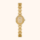 Women's Gold-Tone Quartz Watch, Adjustable Brass Bracelet
