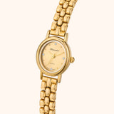 Women's Gold-Tone Japanese Quartz Stainless Steel Watch