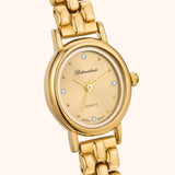 Women's Gold-Tone Japanese Quartz Stainless Steel Watch