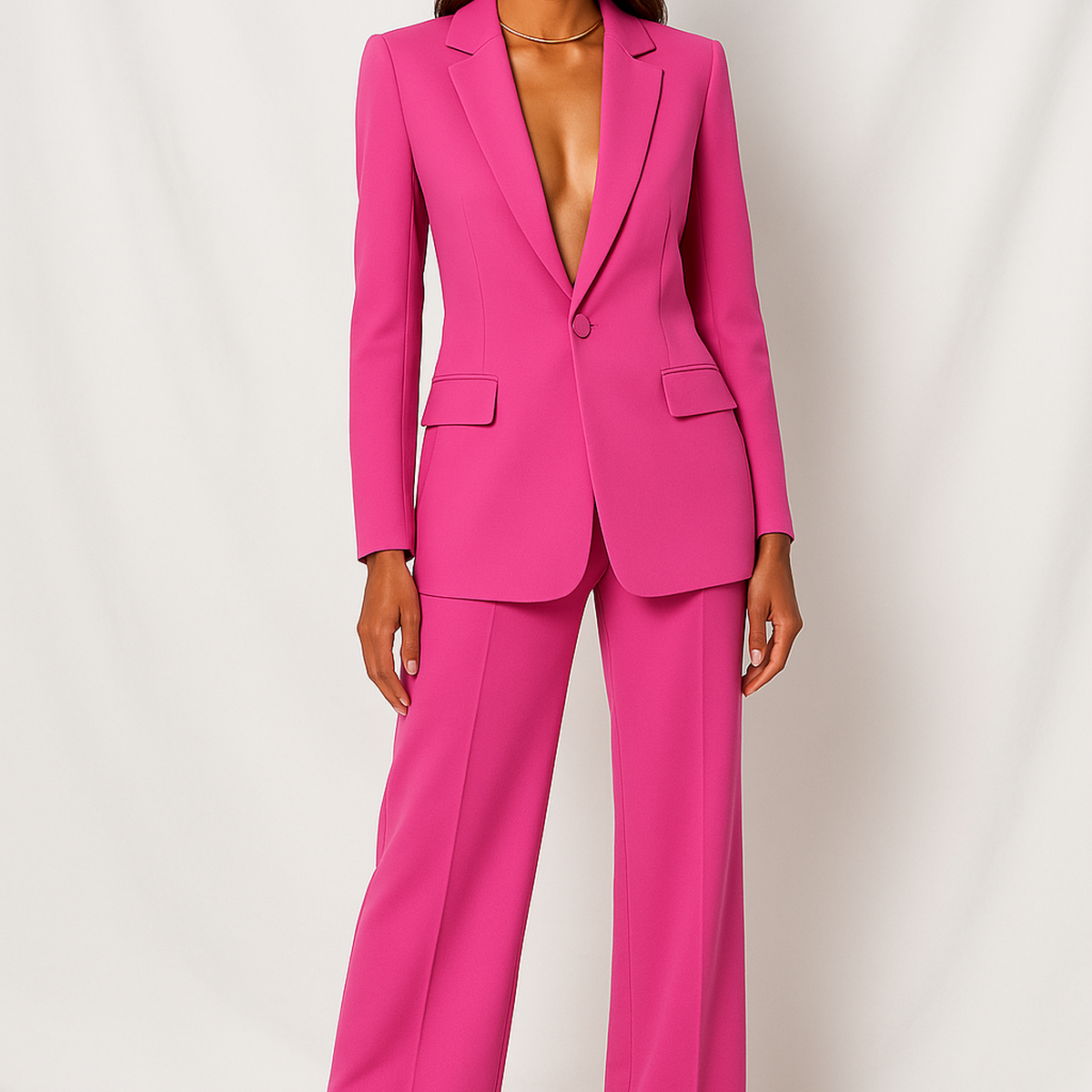 Tailored Blazer and Trousers Two-Piece Set