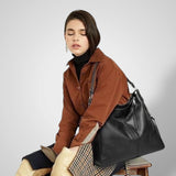 Large Multi-Strap Shoulder Bag with Pouch