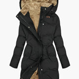 Women's Quilted Hooded Long Winter Coat