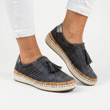 Women's Knit Slip-On Shoes with Cushioned Sole