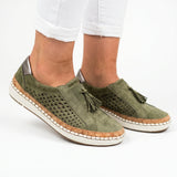 Women's Knit Slip-On Shoes with Cushioned Sole