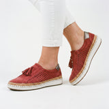 Women's Knit Slip-On Shoes with Cushioned Sole