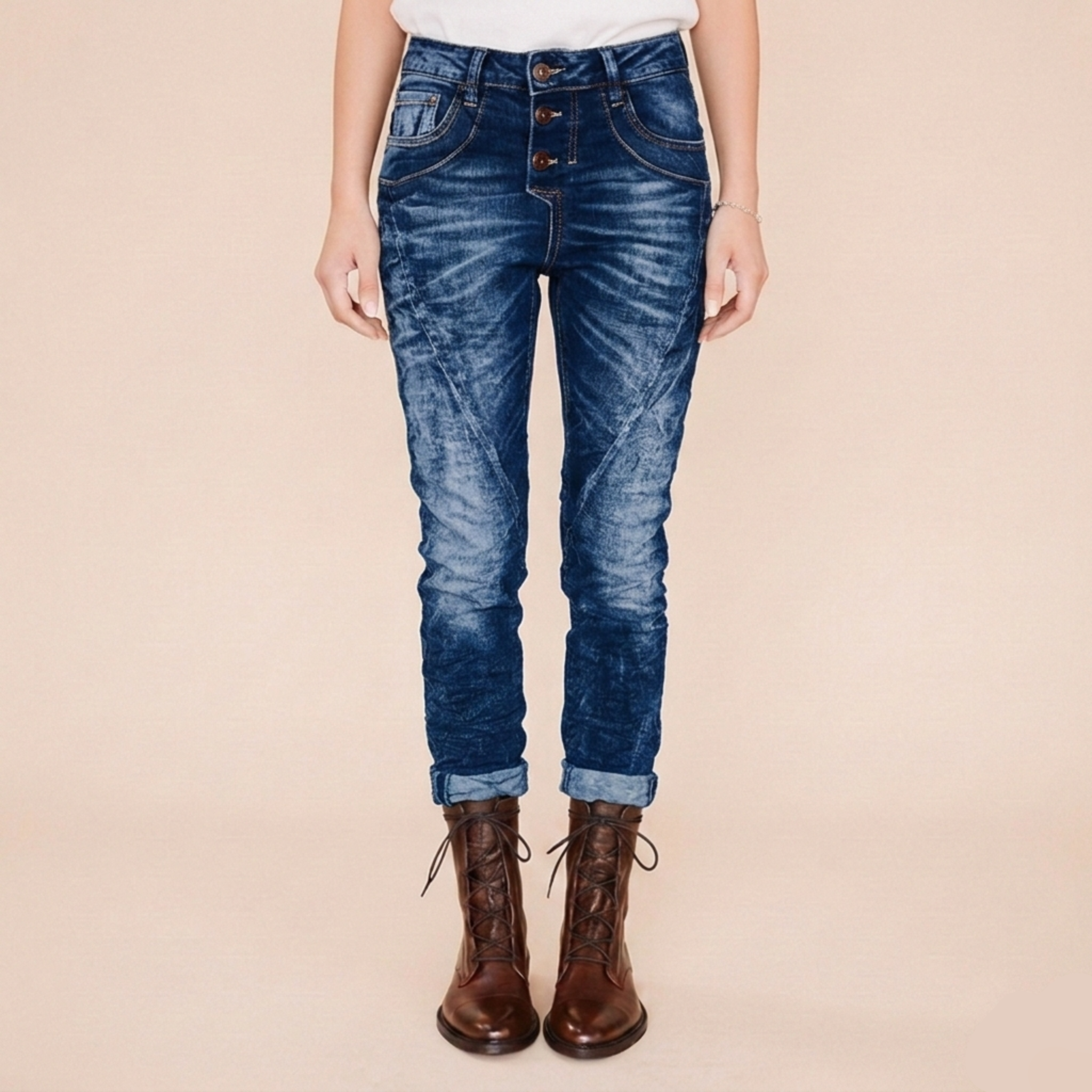 High Waist Skinny Denim Jeans