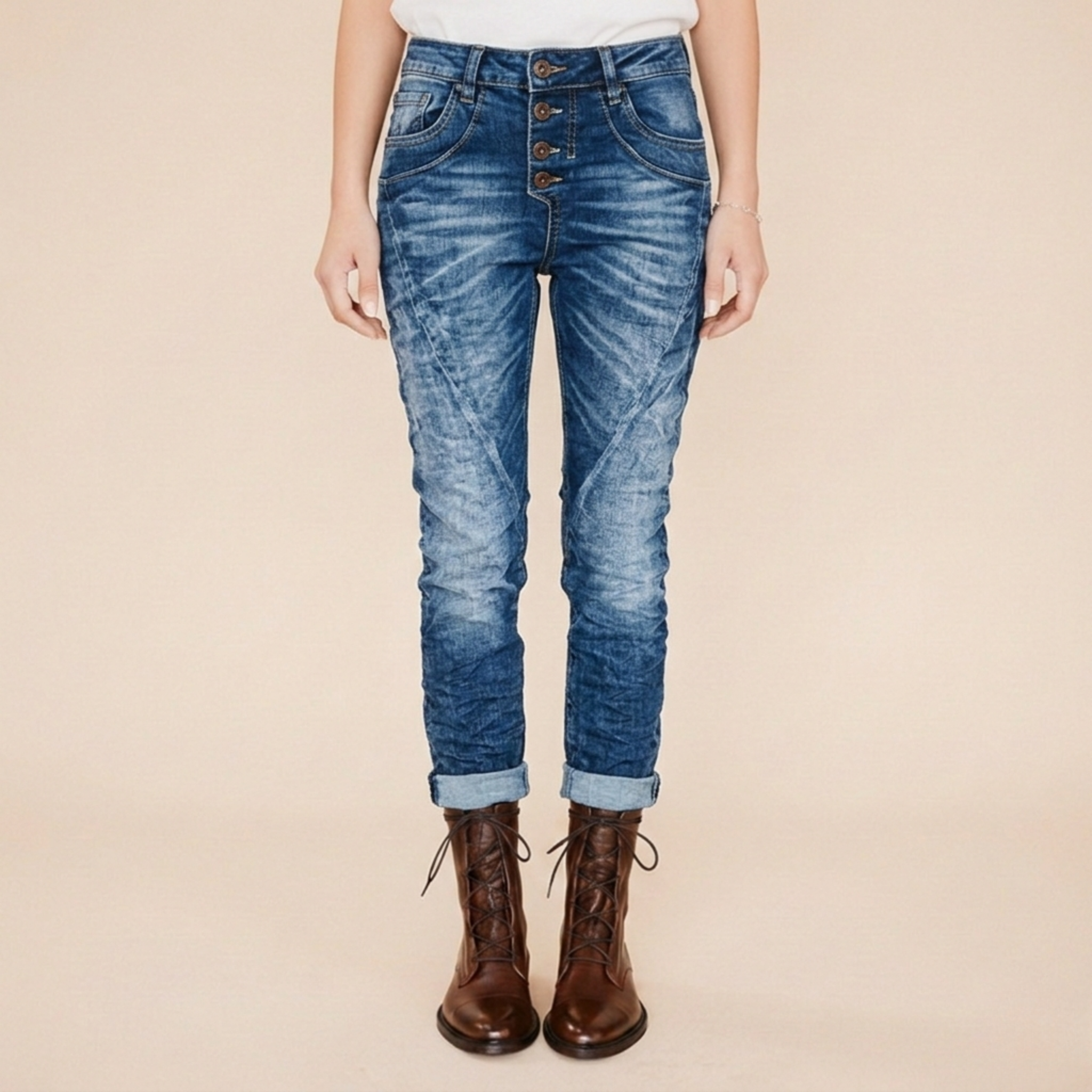 High Waist Skinny Denim Jeans