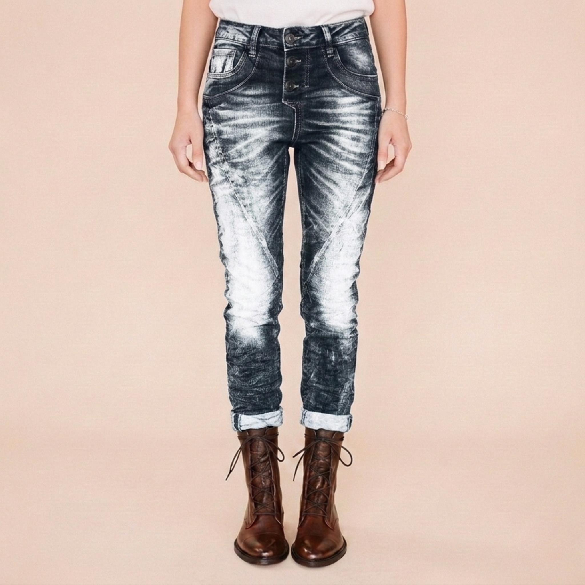 High Waist Skinny Denim Jeans