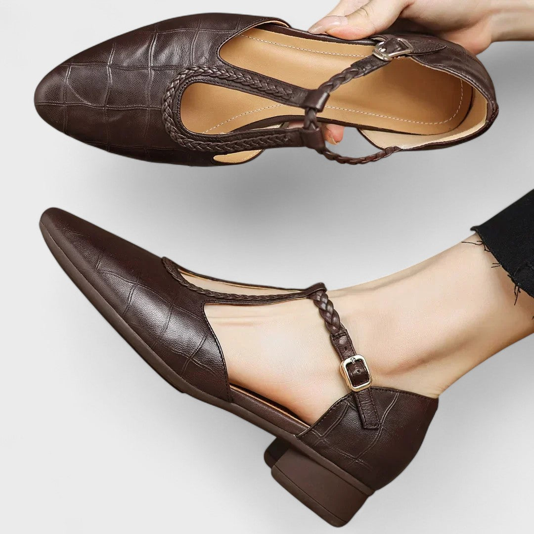 Vintage T-Bar Block Heel Pumps