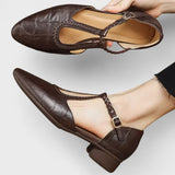 Vintage T-Bar Block Heel Pumps