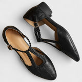 Vintage T-Bar Block Heel Pumps