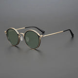 Round Metal Frame Polarised Sunglasses