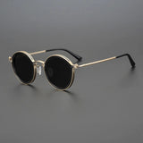 Round Metal Frame Polarised Sunglasses