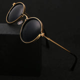 Round Metal Frame Polarised Sunglasses