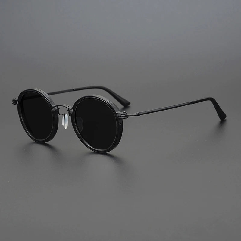 Round Metal Frame Polarised Sunglasses