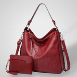 Large Multi-Strap Shoulder Bag with Pouch