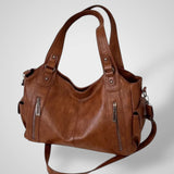 Women's Everyday Black Leather Bag