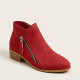 Women's Side Zip Cushioned Ankle Boots