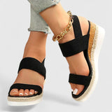Adjustable Wedge Strap Sandals