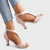 Open Toe Block Heel Sandals