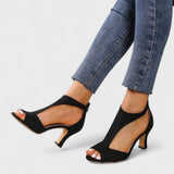 Open Toe Block Heel Sandals