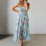 Floral Smocked Maxi Sundress