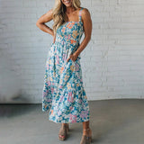 Floral Smocked Maxi Sundress