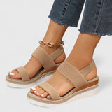 Adjustable Wedge Strap Sandals