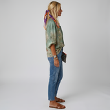 Rosavelle | Floral Blouse Button Front Long Sleeves