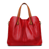 Women's Grey Leather Bag