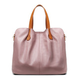Women's Grey Leather Bag