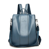 Women's Anti-Theft PU Leather Backpack