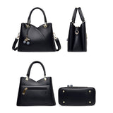 Women's Handbag with Cherry Charm and Shoulder Strap