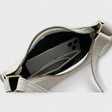 Croc-Embossed Shoulder Bag