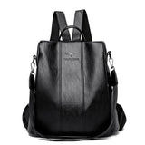 Women's Anti-Theft PU Leather Backpack