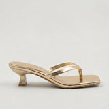 Women's Strappy Open-Toe Kitten Heel Sandals