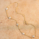 Women's Sterling Silver Bracelet with Zirconia Crystals