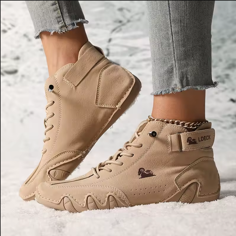 High Top Lace-Up Casual Sneakers