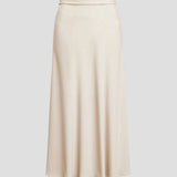 High Waist Flowing Midi Skirt