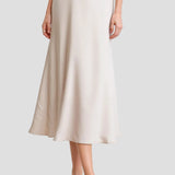 High Waist Flowing Midi Skirt