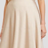 High Waist Flowing Midi Skirt