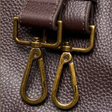 Large Leather Shoulder Bag with Detachable Strap