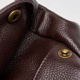 Large Leather Shoulder Bag with Detachable Strap