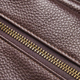 Large Leather Shoulder Bag with Detachable Strap